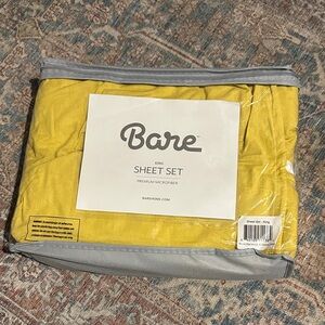 Mustard Yellow King Sheet Set